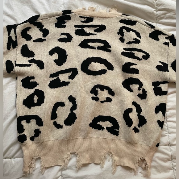 Distressed Cheetah Sweater - Picture 7 of 7